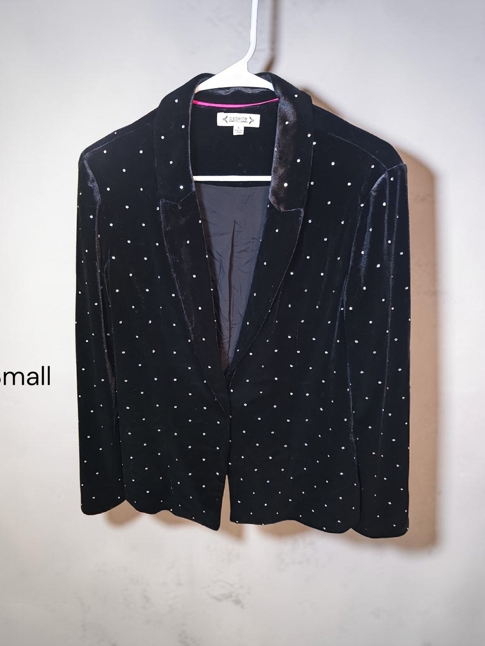 Nanette Lepore's Black with Rhinestone Suit Jacket